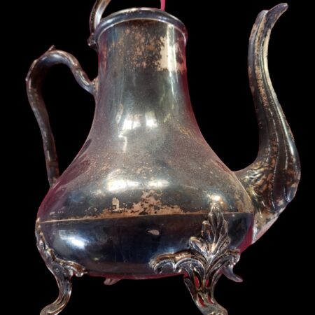 Red Silver Teapot 1200 x 1600 pixels photograph